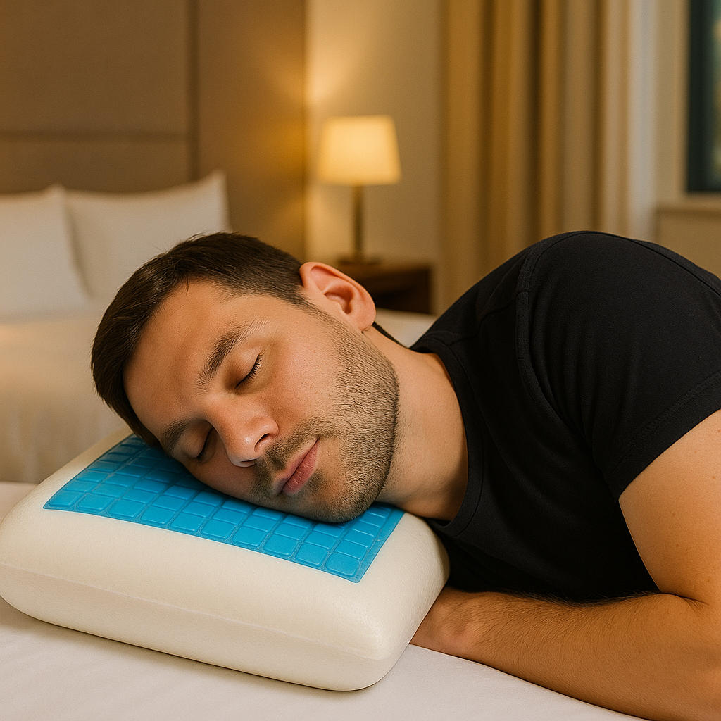 Oreiller FLUFFY| Oreiller Gel a Mémoire de forme | Form PLAT