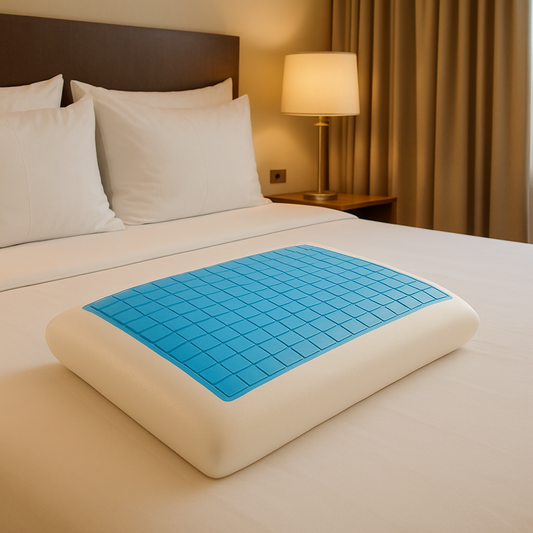 Oreiller FLUFFY| Oreiller Gel a Mémoire de forme | Form PLAT
